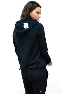 FREE CITY Superfluff Lux Zip Hoodie in Deepspace/Cream