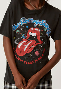 DAYDREAMER Rolling Stones Galaxy Boyfriend Tee