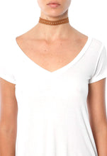 Load image into Gallery viewer, Vanessa Mooney Suede Cut Out Choker