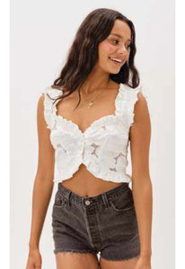 For Love & Lemons Evelyn Crop Top