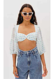 For Love & Lemons Ruthie Crop Top