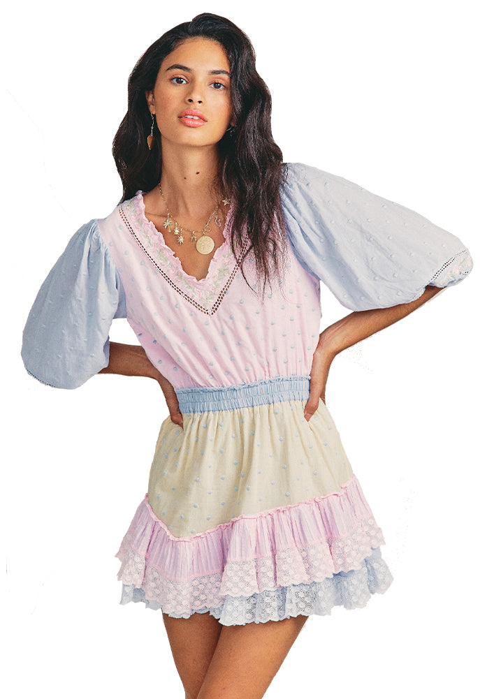 LoveShackFancy Adley Mini Dress
