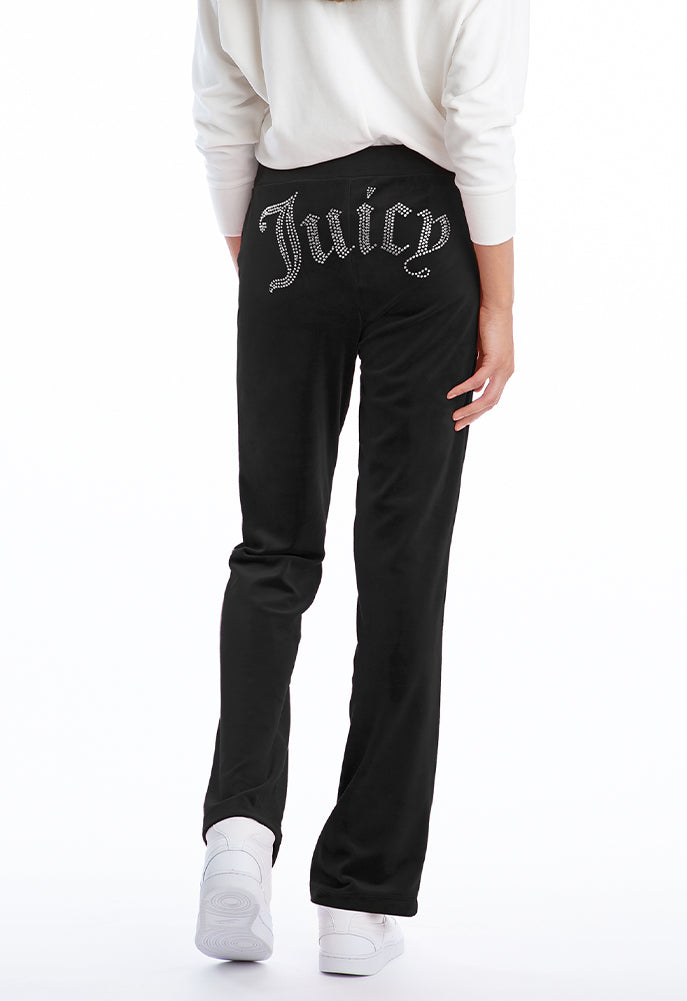 Juicy Couture Velour Embellished Elastic Sweatpants