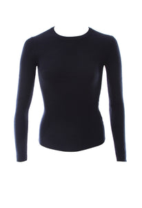 Minnie Rose Ribbed Long Sleeve Crew Top