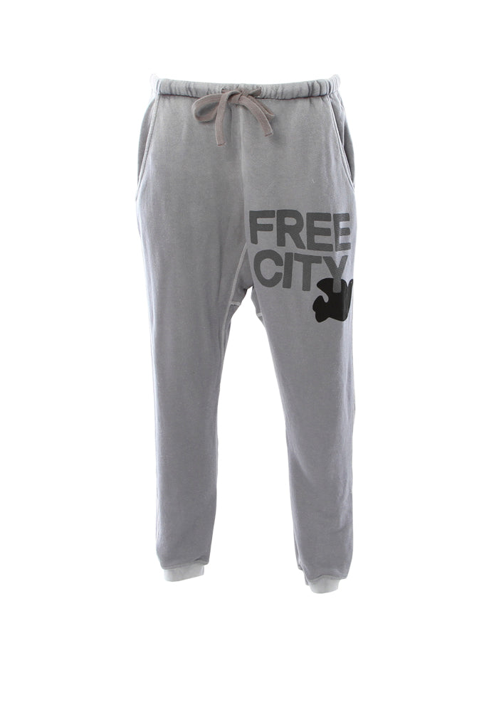 FREE CITY Super Fluff Pocket Lux Sweatpant in Cement Glass