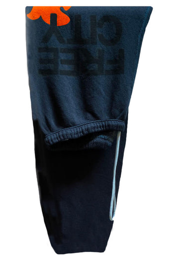 FREE CITY Super Fluff Lux OG Sweatpant in Deepspace/Orange