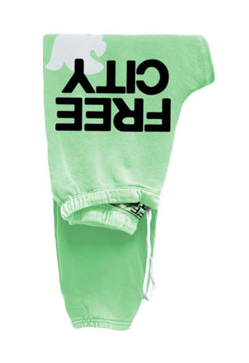 FREE CITY Large Sweatpants in Greengumm