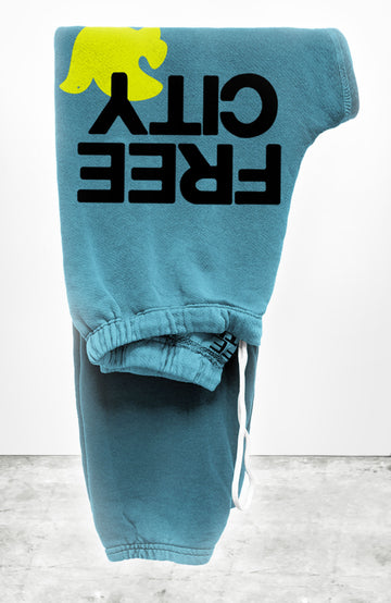 FREE CITY UNISEX LARGE SWEATPANT - SURPLUS BLUE