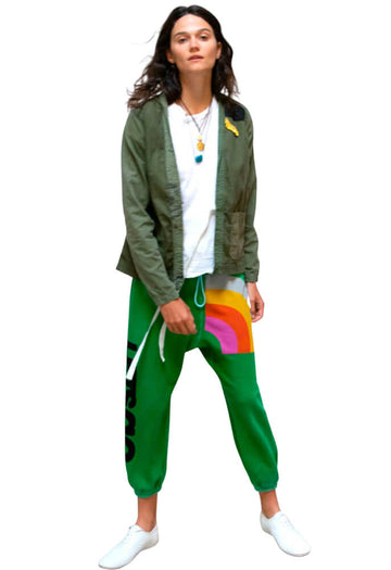 FREE CITY Rainbow OG LetsGo Sweatpants in School Green