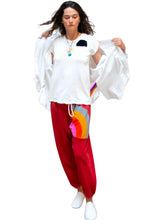 Load image into Gallery viewer, FREE CITY Rainbow OG LetsGo Sweatpants in Artyard Red