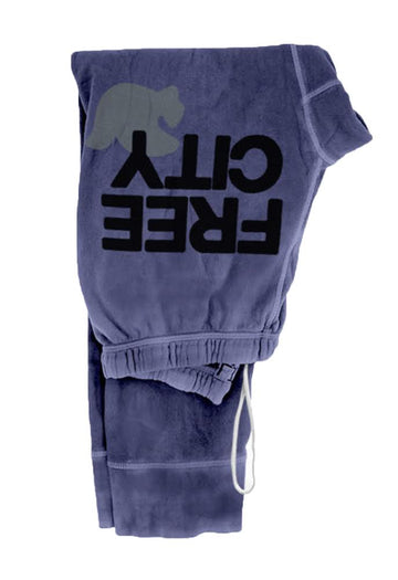 FREE CITY Large Swami 3/4 Sweatpants in Purplebush