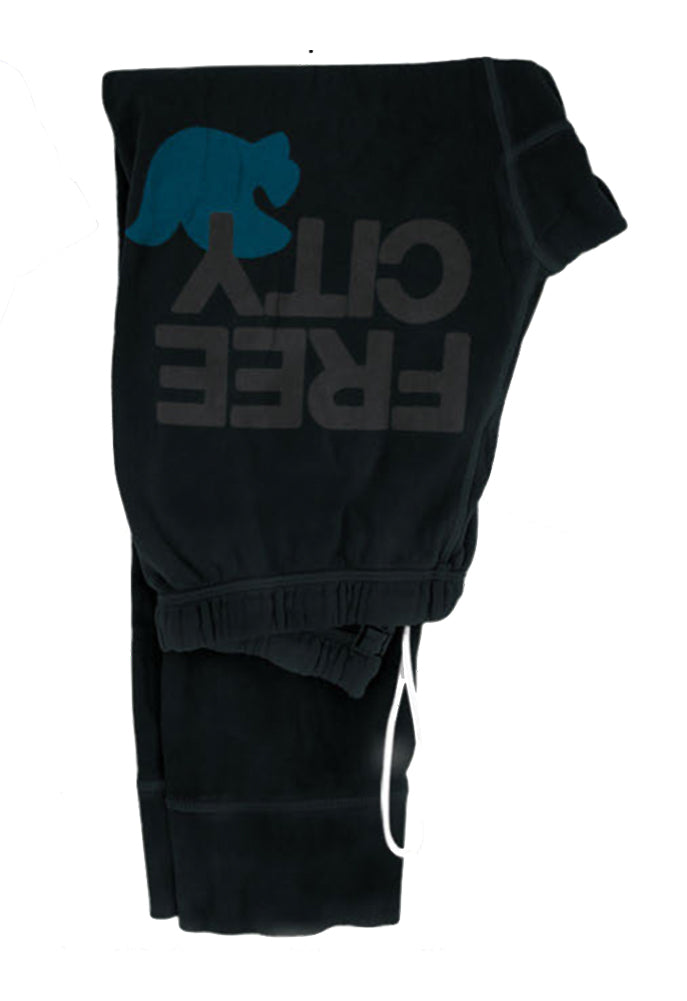 Free City Swami 3/4 Sweats Featherweight - Heather Grey/Blue
