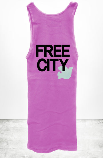 FREE CITY SUPERVINTAGE TANK TOP - PINKLIPS