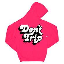 Load image into Gallery viewer, FREE &amp; EASY Don&#39;t Trip Drop Shadow OG Hoodie NEON PINK