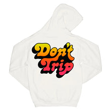 Load image into Gallery viewer, FREE &amp; EASY Don&#39;t Trip Drop Shadow OG Hoodie WHITE