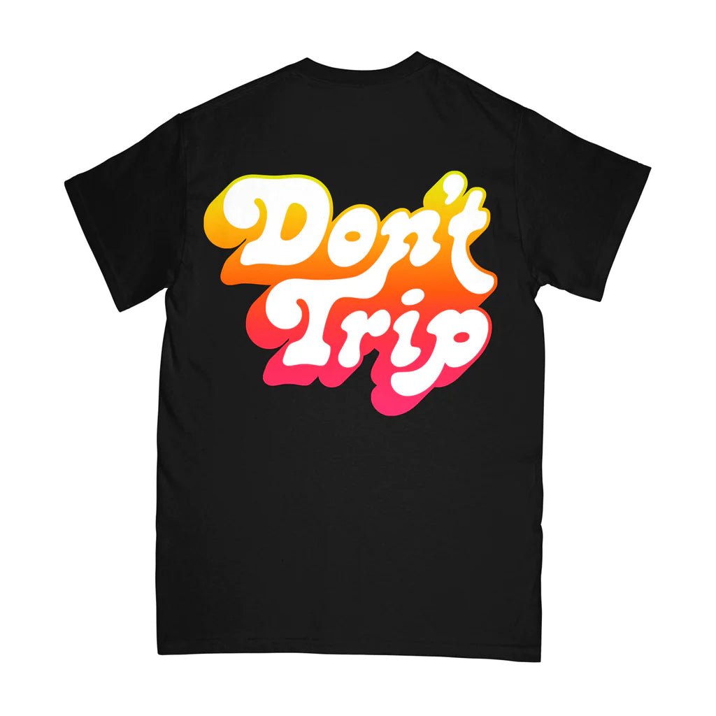 FREE & EASY Don't Trip Drop Shadow SS Tee IN BLACK