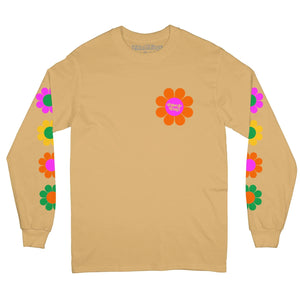 FREE & EASY FLOWER POWER LS TEE IN TAN