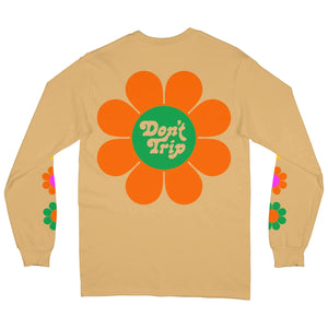 FREE & EASY FLOWER POWER LS TEE IN TAN