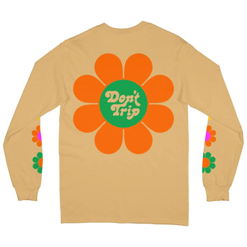 FREE & EASY FLOWER POWER LS TEE IN TAN