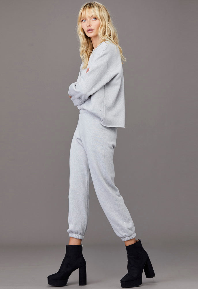 LnA Mirage Rhinestone Sweatpant