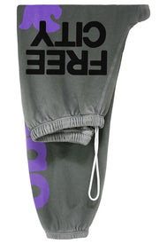 FREE CITY Lets Go OG Sweatpants in Grey Art