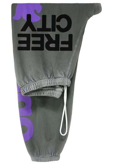 FREE CITY Lets Go OG Sweatpants in Grey Art