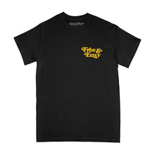 Load image into Gallery viewer, Free &amp; Easy Unisex BE HAPPY LA Short Sleeve Tee in Black