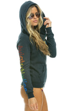 Load image into Gallery viewer, Aviator Nation Zip Hoodie in Charcoal