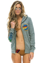 Load image into Gallery viewer, Aviator Nation Zip Hoodie in Heather Grey