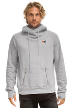 Load image into Gallery viewer, Aviator Nation Ninja Pullover Hoodie in Light Grey