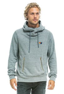 Aviator Nation Ninja Pullover Hoodie in Heather Grey