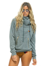 Load image into Gallery viewer, Aviator Nation Ninja Pullover Hoodie in Heather Grey