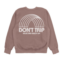 Load image into Gallery viewer, FREE &amp; EASY RAINBOW UNISEX HEAVY FLEECE SWEATSHIRT IN MAUVE