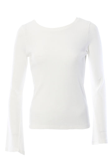 Monrow Bell Sleeve Rib Top