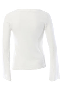 Monrow Bell Sleeve Rib Top