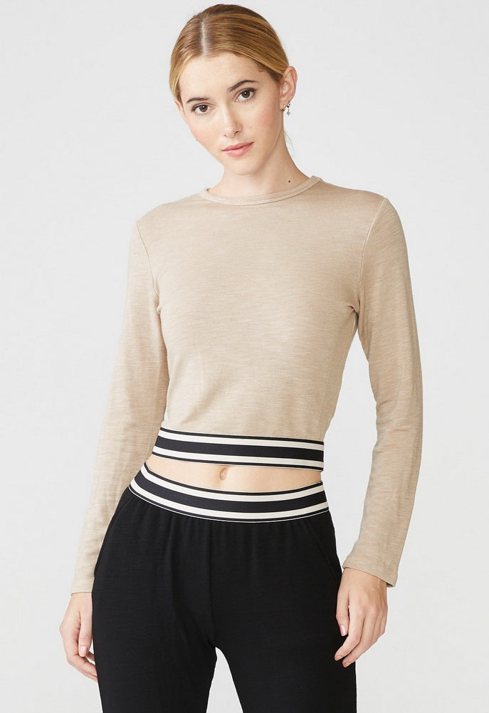 Monrow Stripe Elastic Top