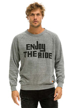 Load image into Gallery viewer, Aviator Nation Enjoy the Ride Sweatshirt in Heather Grey
