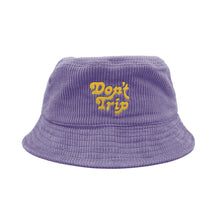 Load image into Gallery viewer, FREE &amp; EASY DON&#39;T TRIP FAT CORDUROY BUCKET HAT PURPLE