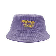 Load image into Gallery viewer, FREE &amp; EASY DON&#39;T TRIP FAT CORDUROY BUCKET HAT PURPLE