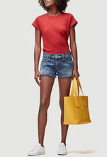 Load image into Gallery viewer, FRAME Denim Le Cutoff Shredded Raw