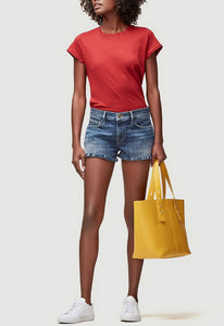 FRAME Denim Le Cutoff Shredded Raw