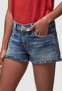 FRAME Denim Le Cutoff Shredded Raw