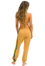 Load image into Gallery viewer, Aviator Nation 6 Stripe Sweatpants in Light Khaki