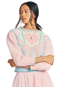 LoveShackFancy Emani Crewneck Pullover