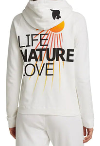 FREE CITY LNL Sun Supervintage Pullover Hoodie in Whiteglow