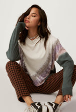 Load image into Gallery viewer, DAYDREAMER Dusty Rose Tie Dye Long Sleeve Crop