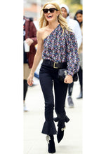 Load image into Gallery viewer, FRAME Denim Le Skinny De Jeanne Flounce Raw Edge