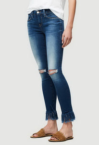 FRAME Denim Le Skinny De Jeanne Shredded Raw