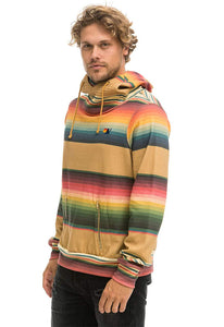 Aviator Nation Serape Ninja Pullover Hoodie in Light Khaki