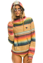 Load image into Gallery viewer, Aviator Nation Serape Ninja Pullover Hoodie in Light Khaki